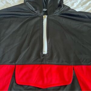 American Stitch Qtr 1/4 Zip Snap Side Mens Basketball Hoodie with Front Pockets